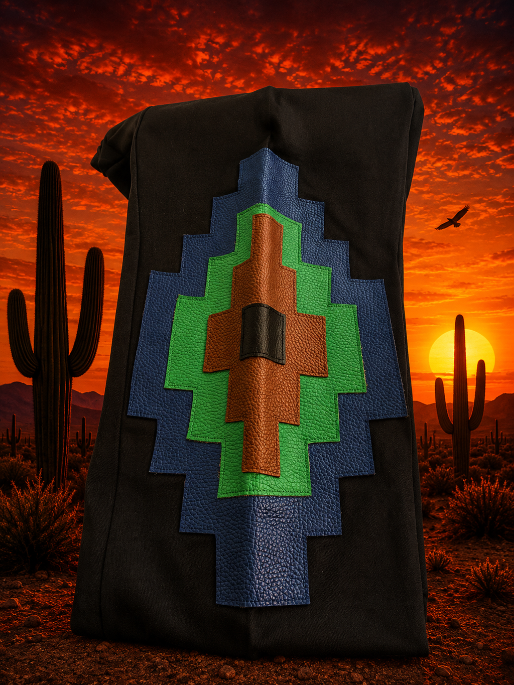 Aztec khaki blue
